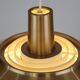 XL Danish copper pendant lamp 1970s