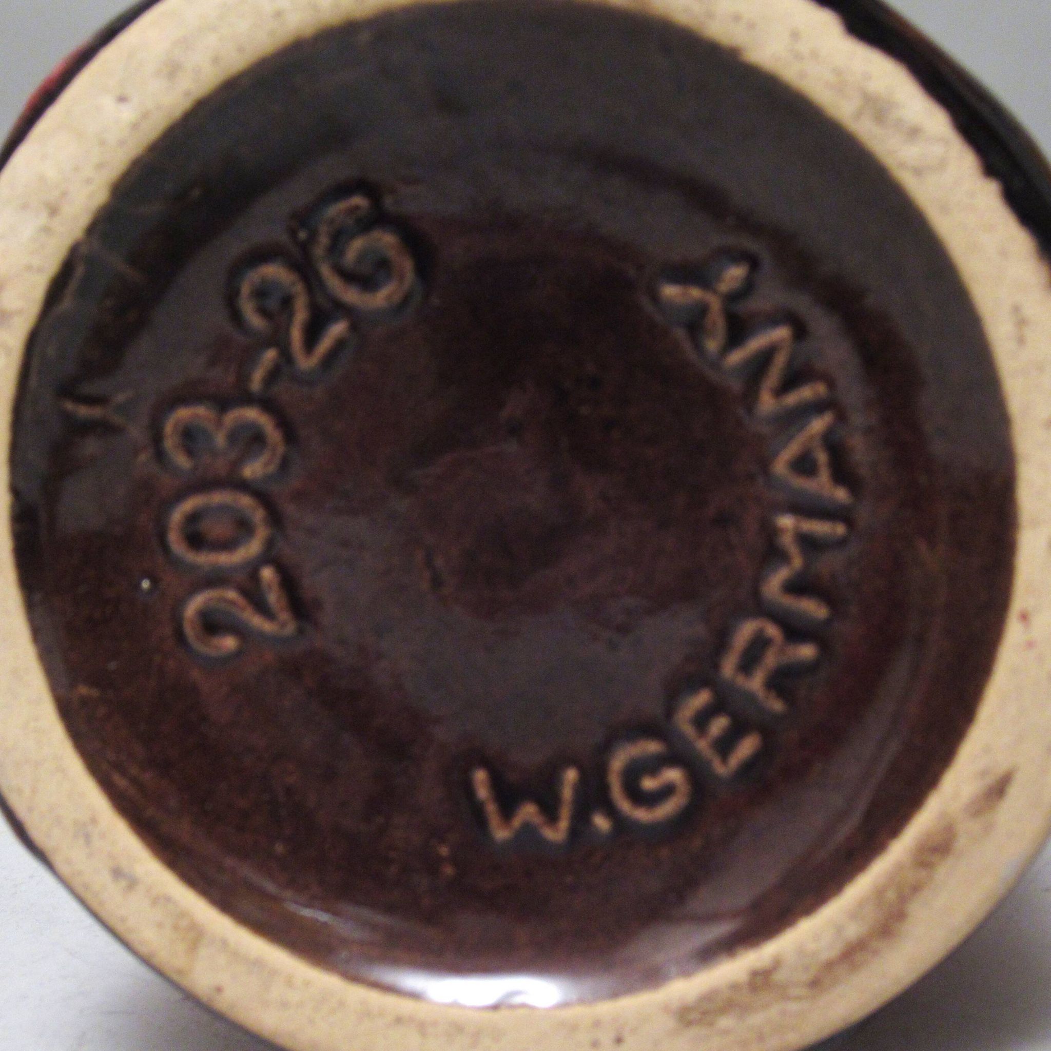 Vase en céramique Fat Lava Scheurich Germany, années 60