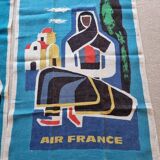 Vintage air france decoration linen, guy georget, wall art