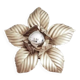 Applique fleur métal vintage