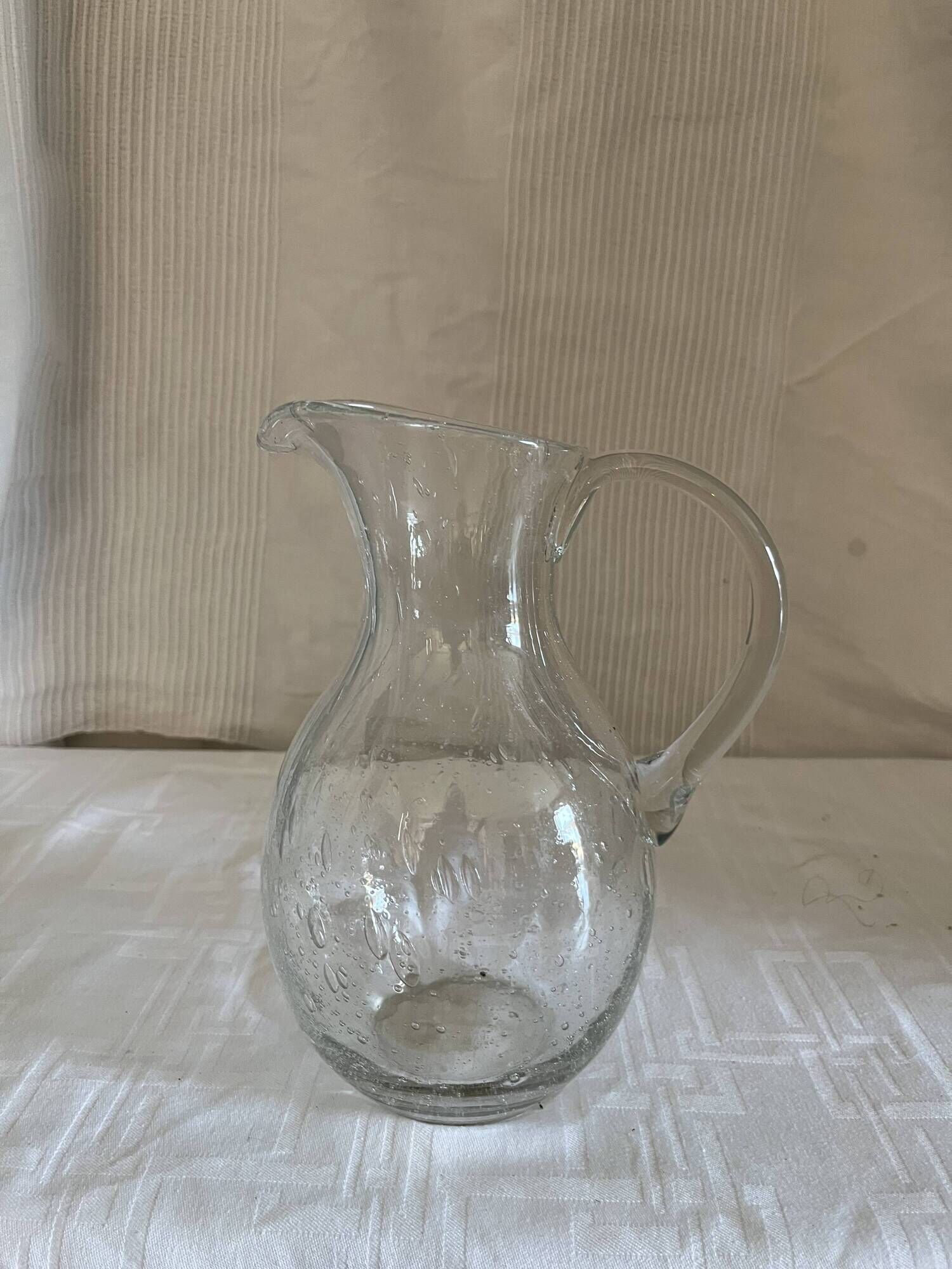 Bubble glass jug