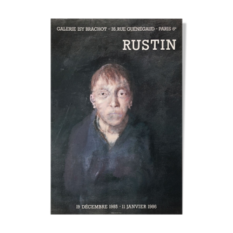 Affiche Jean Rustin 1986