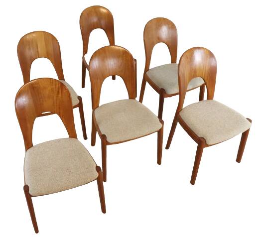 Set of 6 'Morten' chairs by Niels Koefoed