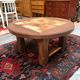 Vintage coffee table in wood and ceramic from the 70s