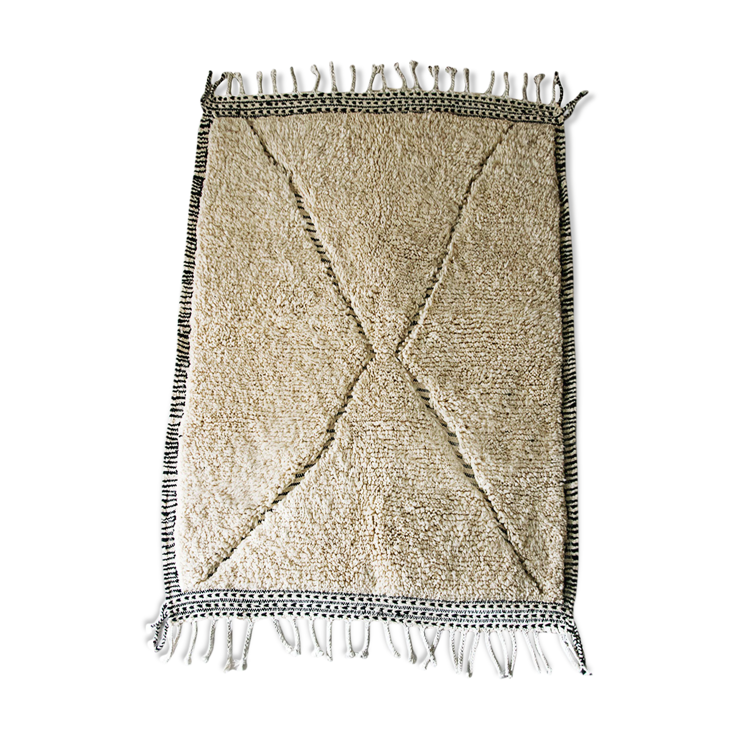 Beni ouarain carpet 100% wool 115x170