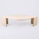 Travertine eye table, Roche Bobois, 1970-80