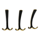 Up to 2 double wall hooks in brass from the mid-century by Herta Baller, Austria, 1950s.