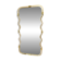 Wave Mirror in Gold "Torchon" Torciglione Glass Design