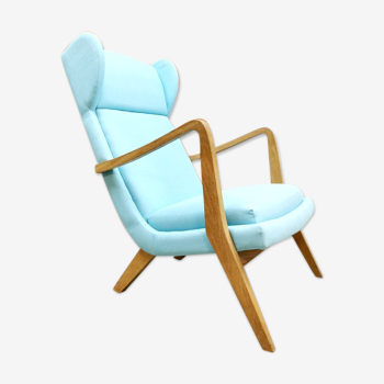 Vintage Danish design wingback arm chair