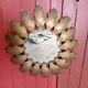 Metal flower mirror