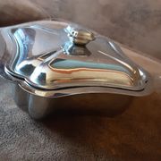 Vintage metal sugar bowl