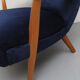1950s highjack chair with stool, completely restored