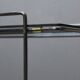 Rolling furniture serving for HIFI vinyl storage chrome & smoked glass 1970s