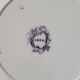 Set of 6 plates plus 1 in English porcelain, early 20th century