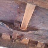 Round solid wood table 4 legs