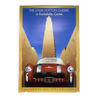 Original Automobile Competition poster by Razzia - Small Format - Signed by the artist - On linen
