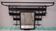 Art Deco wrought iron coat rack with bevelled mirror.