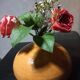 Old enameled terracotta hot water bottle