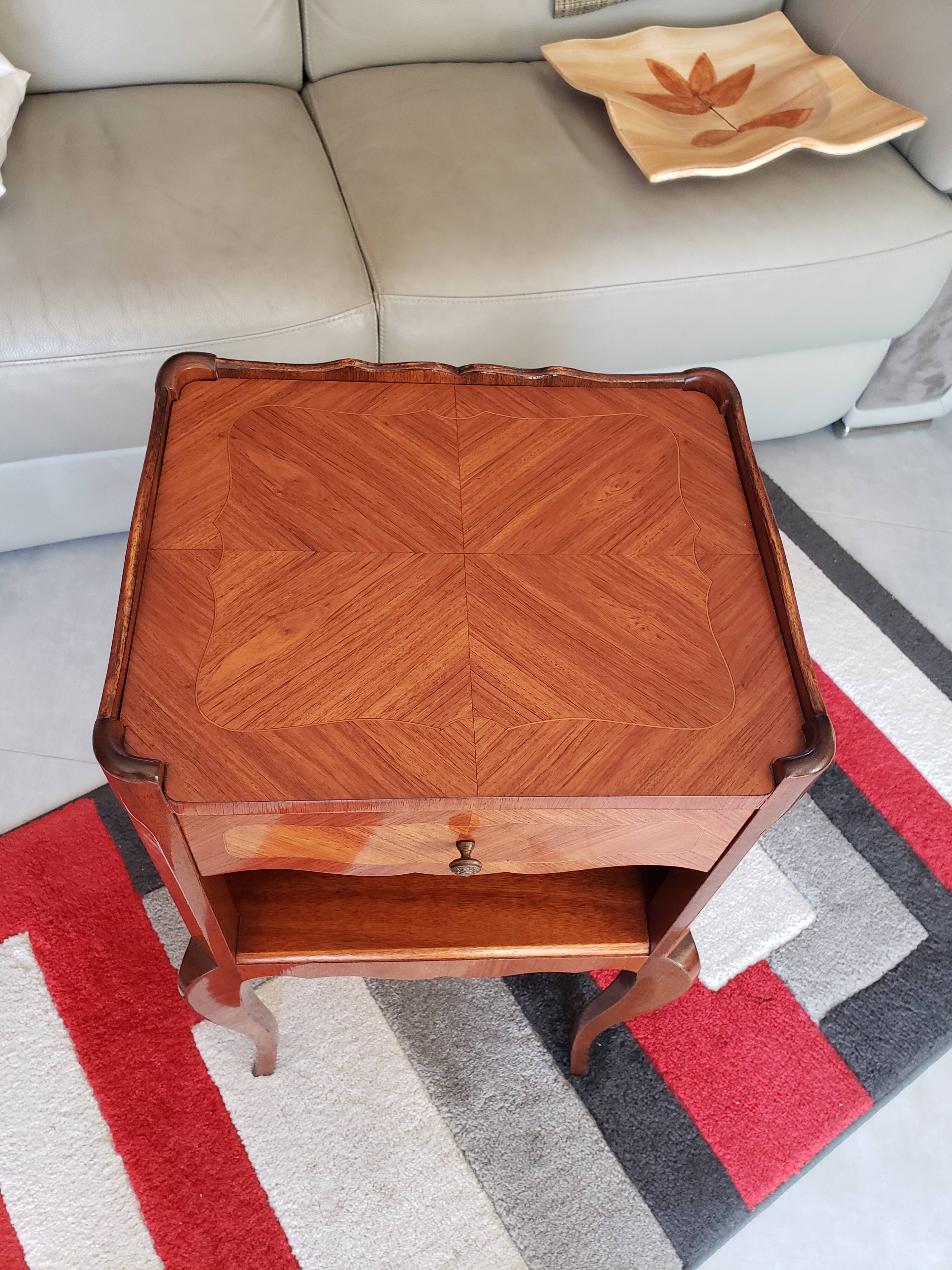 Louis XV style bedside table in rosewood