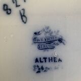 4 assiettes à dessert anciennes Boch Frères Keramis