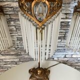 Guimard-style sign neck lamp with two wall lights