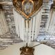 Guimard-style sign neck lamp with two wall lights