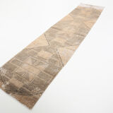 3x13 Vintage Turkish Runner Rug, 92x410Cm