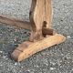 Table monastère des années 1930 en chêne brut