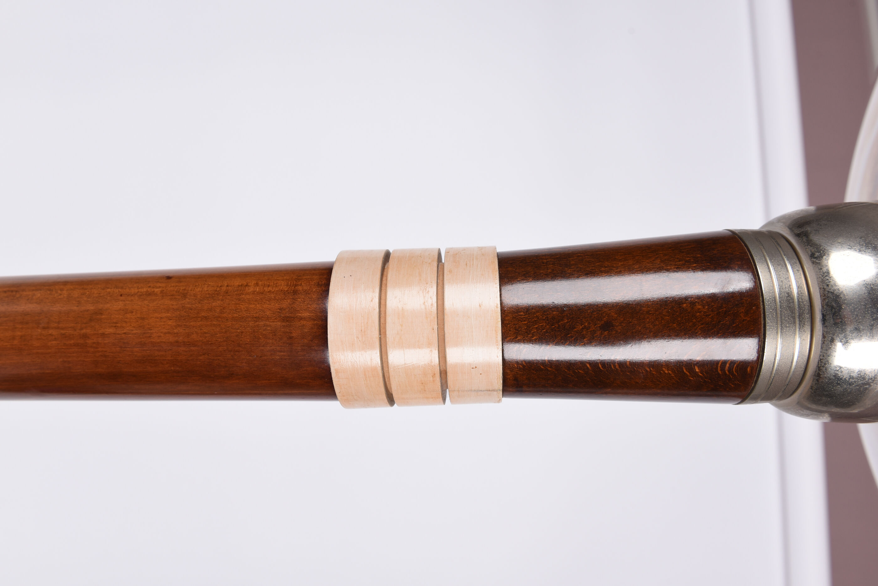 Art-deco mahogany lamppost