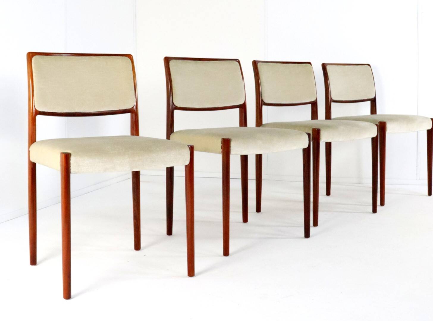 Set of 4 Niels O Möller model 80 chairs