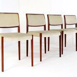Set of 4 Niels O Möller model 80 chairs