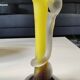 Floral design vase. Signed Verrerie d'Art de Toul. Unique piece, 27 cm