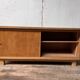 Vintage TV / hi-fi cabinet sideboard - oak - 50/60 - French modernist