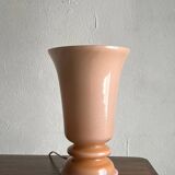 Nude milk glass table lamp | Sweden | 1960s