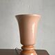 Nude milk glass table lamp | Sweden | 1960s
