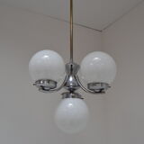 Art deco chrome chandelier, 1930s