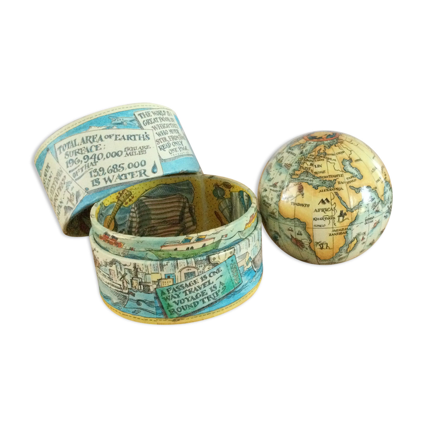 Original globe in a box