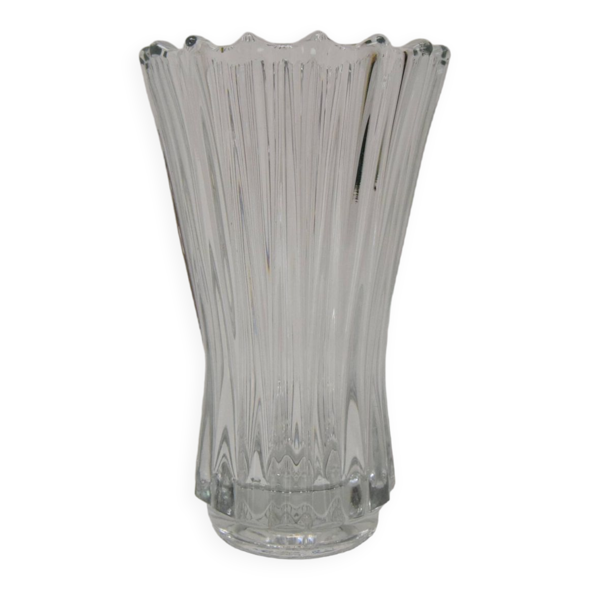 Art Crystal Glass Vase,Crystalex Novy Bor,1970's.