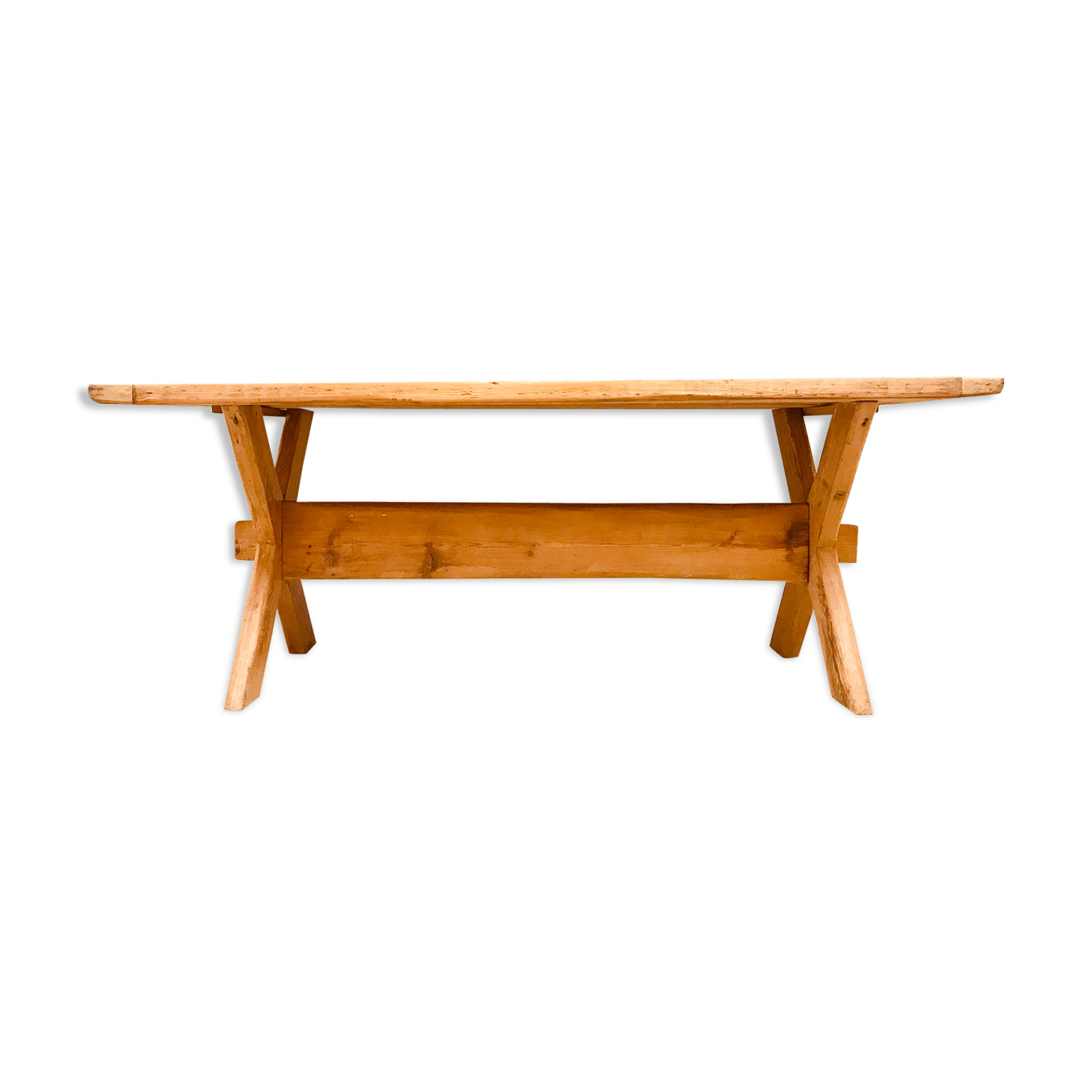 Country pine old table.