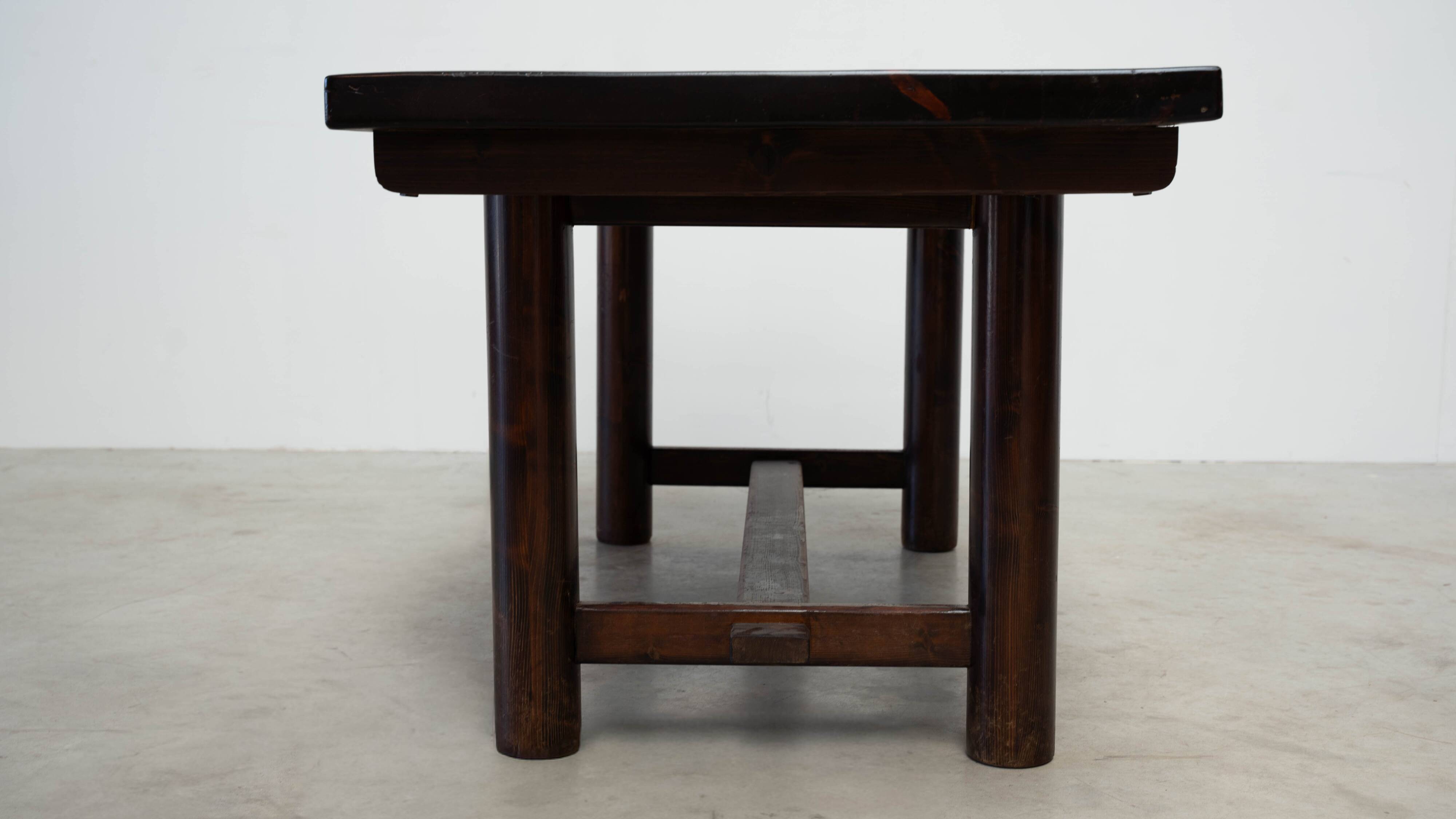 French oak dining table inspired by Georges Robert