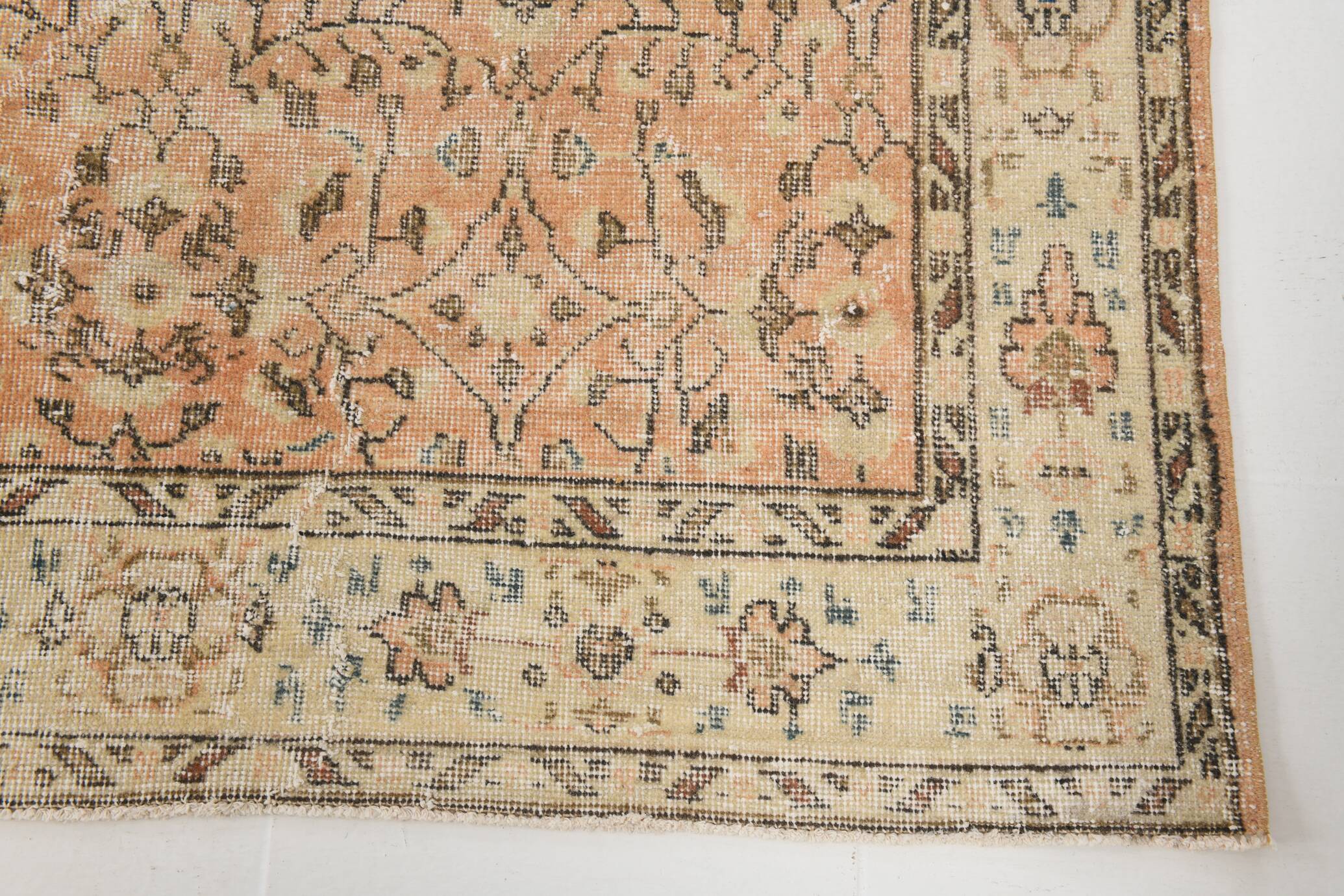 7x10 Peach Red Turkish Rug, 210x301Cm