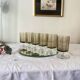 6 vintage grey smoked glasses Luminarc model Sweden wine or water glasses