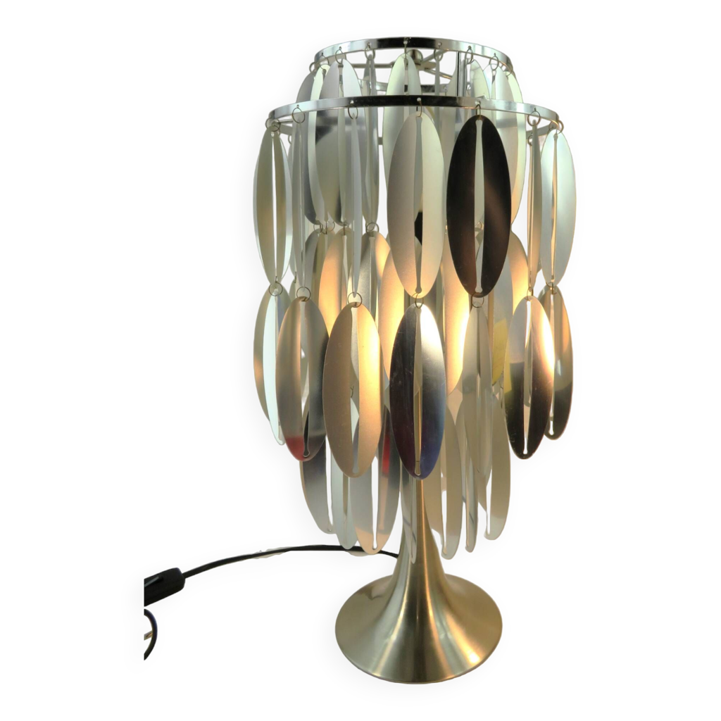 Grande Lampe à poser design à pampille vintage | Selency