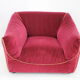 Paire de fauteuils italiens en velours années 1970