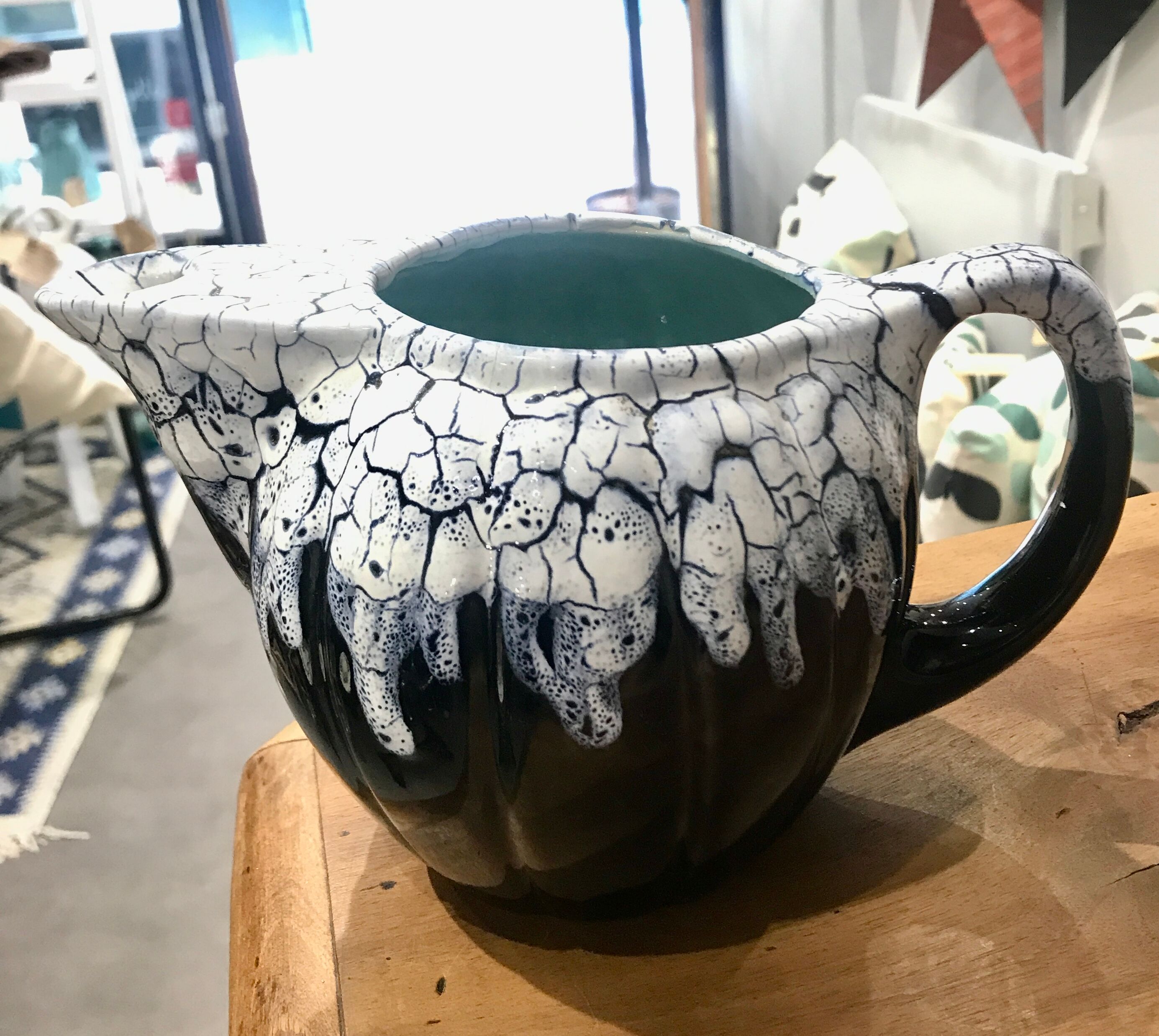 Flamed ceramic pitcher A. Mouton