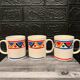 3 vintage Mobil cups
