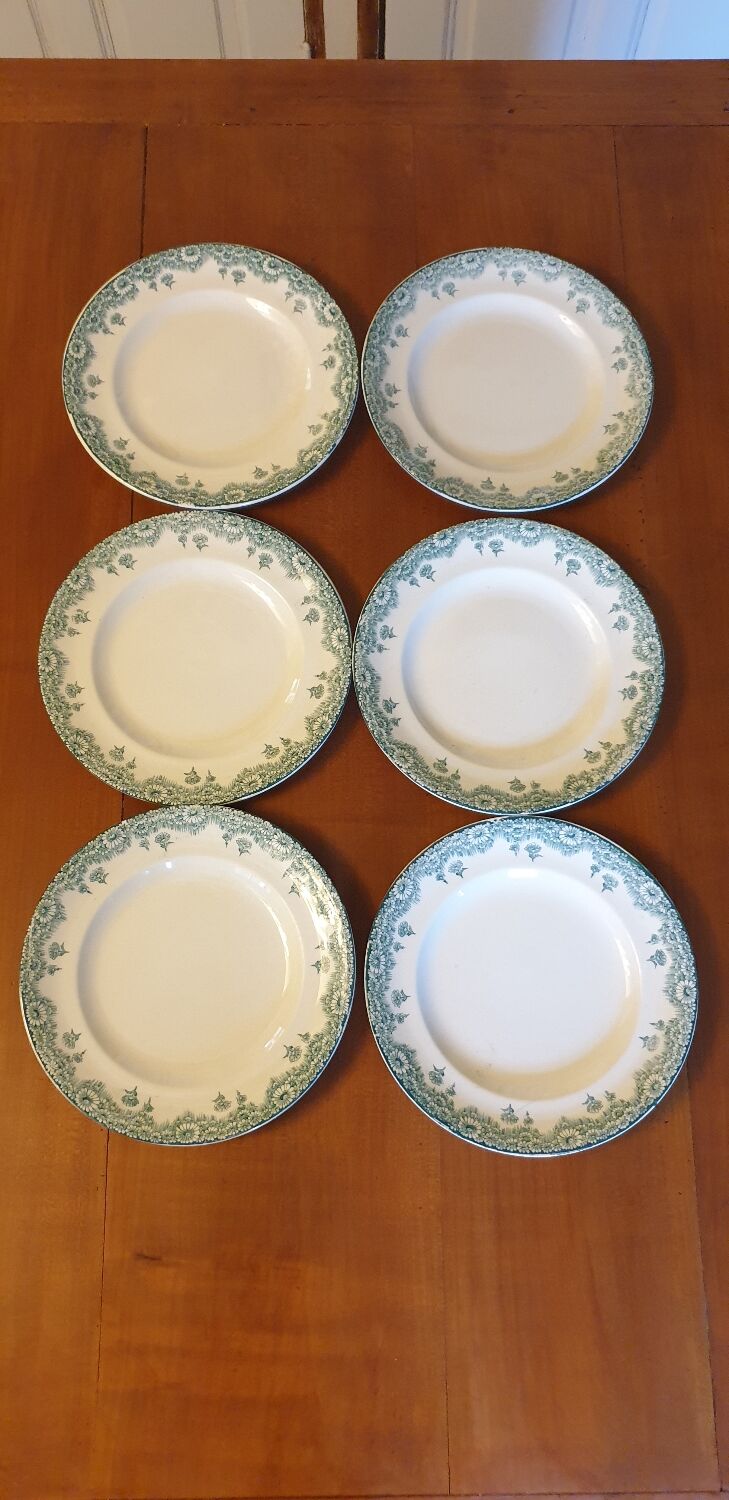 Six longwy chatenet model plates