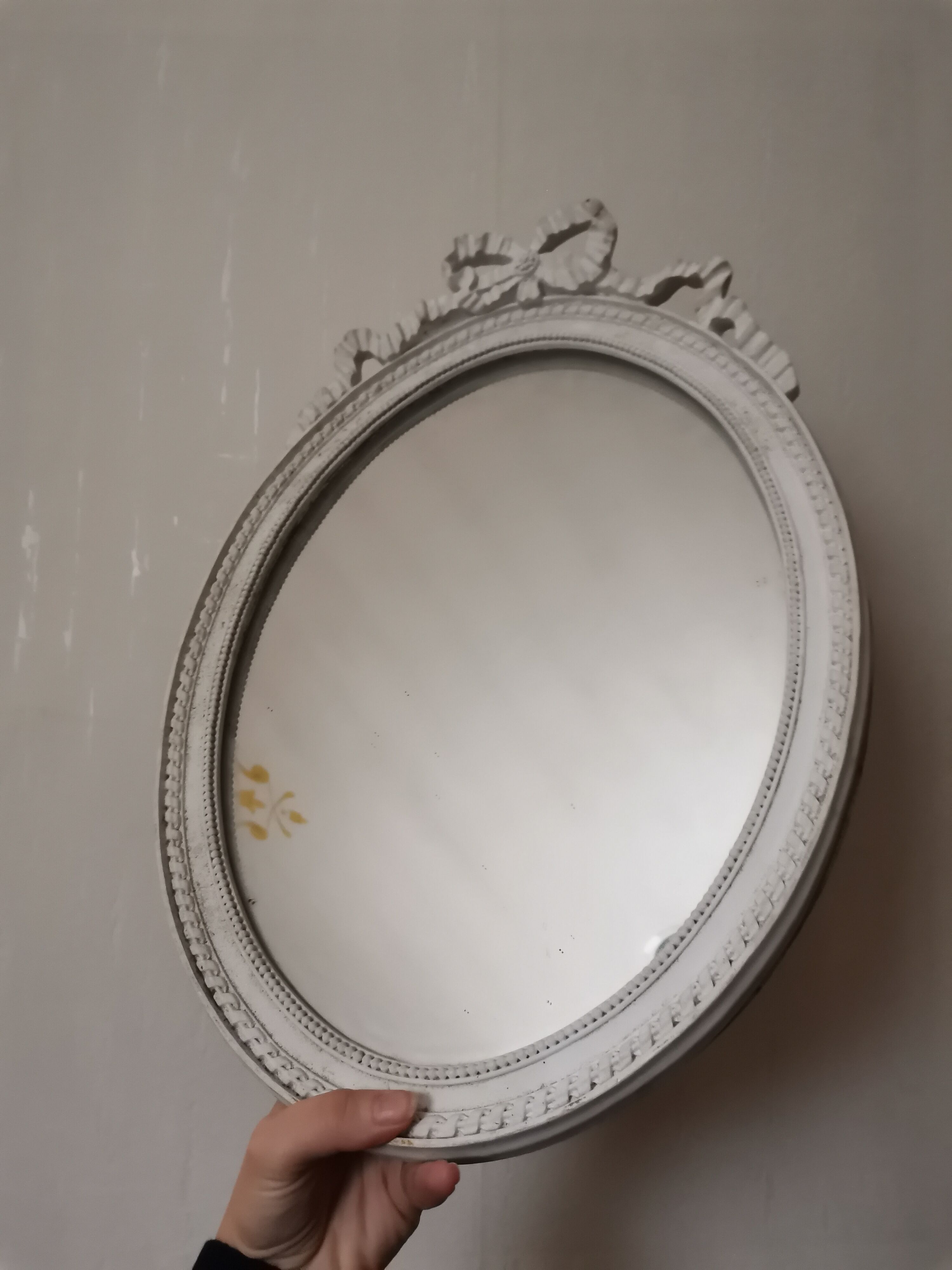 Nude / white mirror 34x48cm