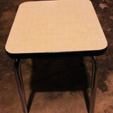 Pale yellow formica stool