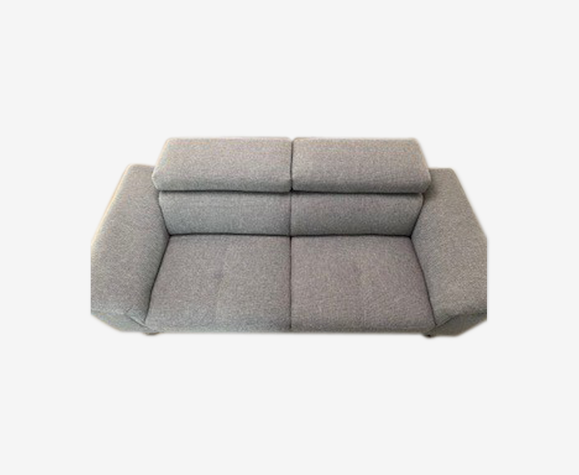 Canape 3 places in new center leather fabrics